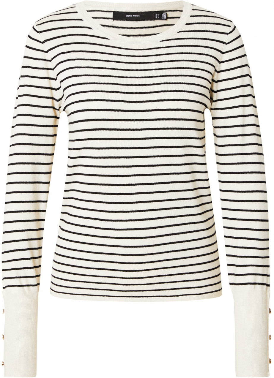 VERO MODA Sveter 'Dory'  nebielená / čierna