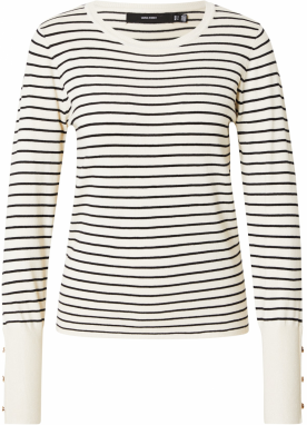 VERO MODA Sveter 'Dory'  nebielená / čierna