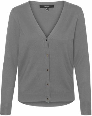 VERO MODA Kardigán 'SILJE'  sivá
