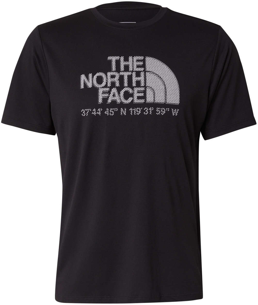 THE NORTH FACE Funkčné tričko  čierna / biela