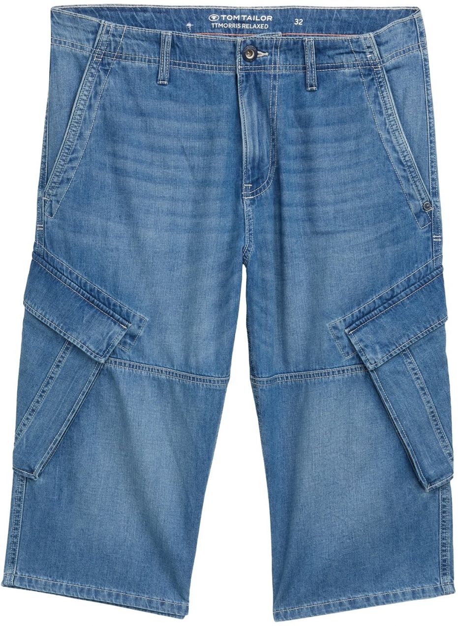 TOM TAILOR Rifľové kapsáče 'MORRIS'  modrá denim