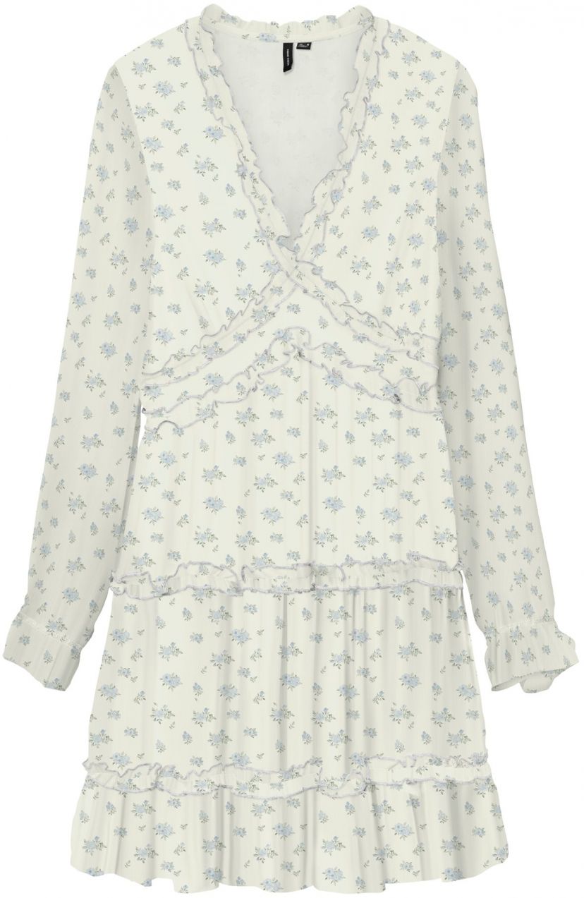 Vero Moda Petite Šaty 'VMSMILLA'  opálová / tmavozelená / biela