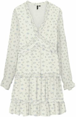 Vero Moda Petite Šaty 'VMSMILLA'  opálová / tmavozelená / biela