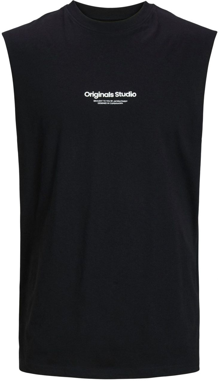 Jack & Jones Plus Tričko 'JORVESTERBRO'  čierna / biela