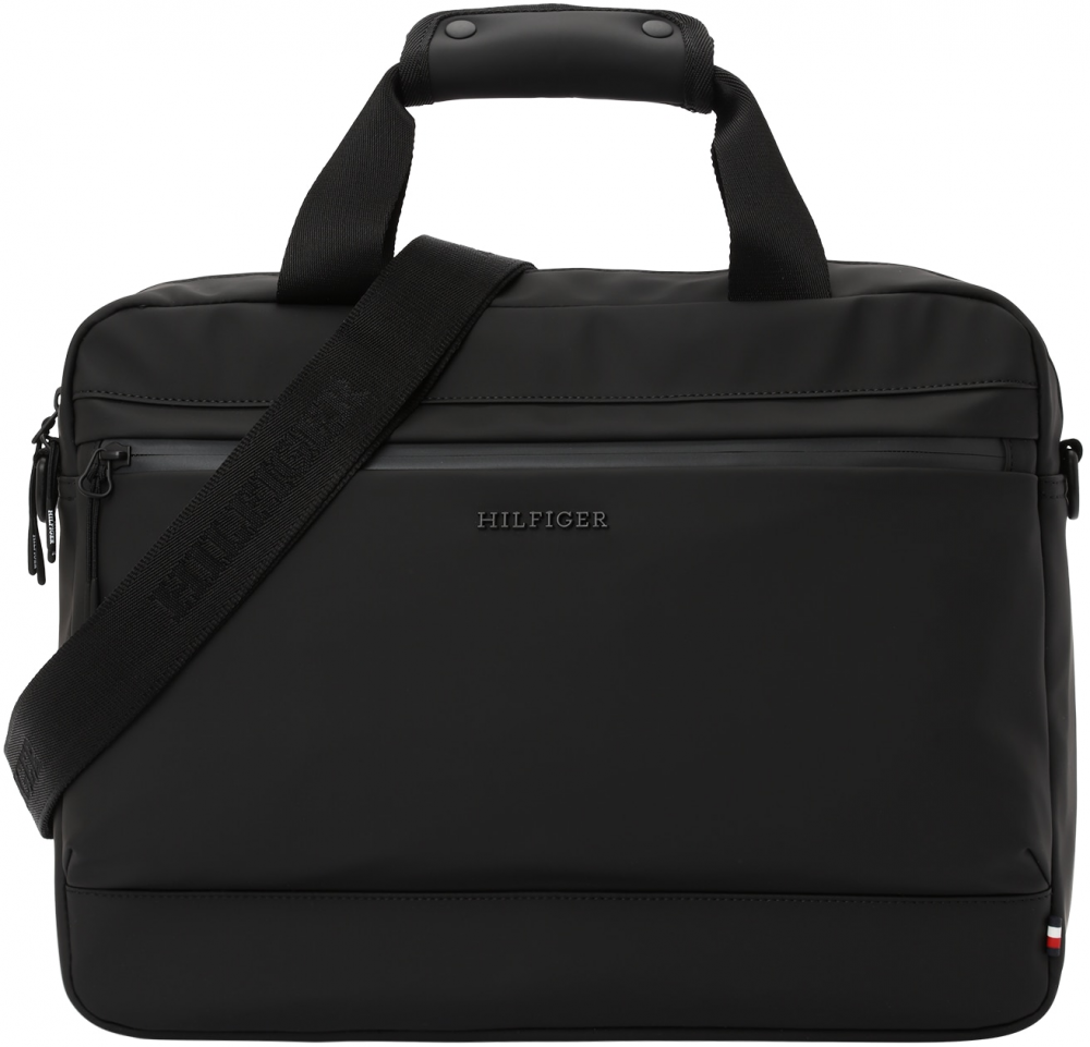 TOMMY HILFIGER Taška na notebook  čierna