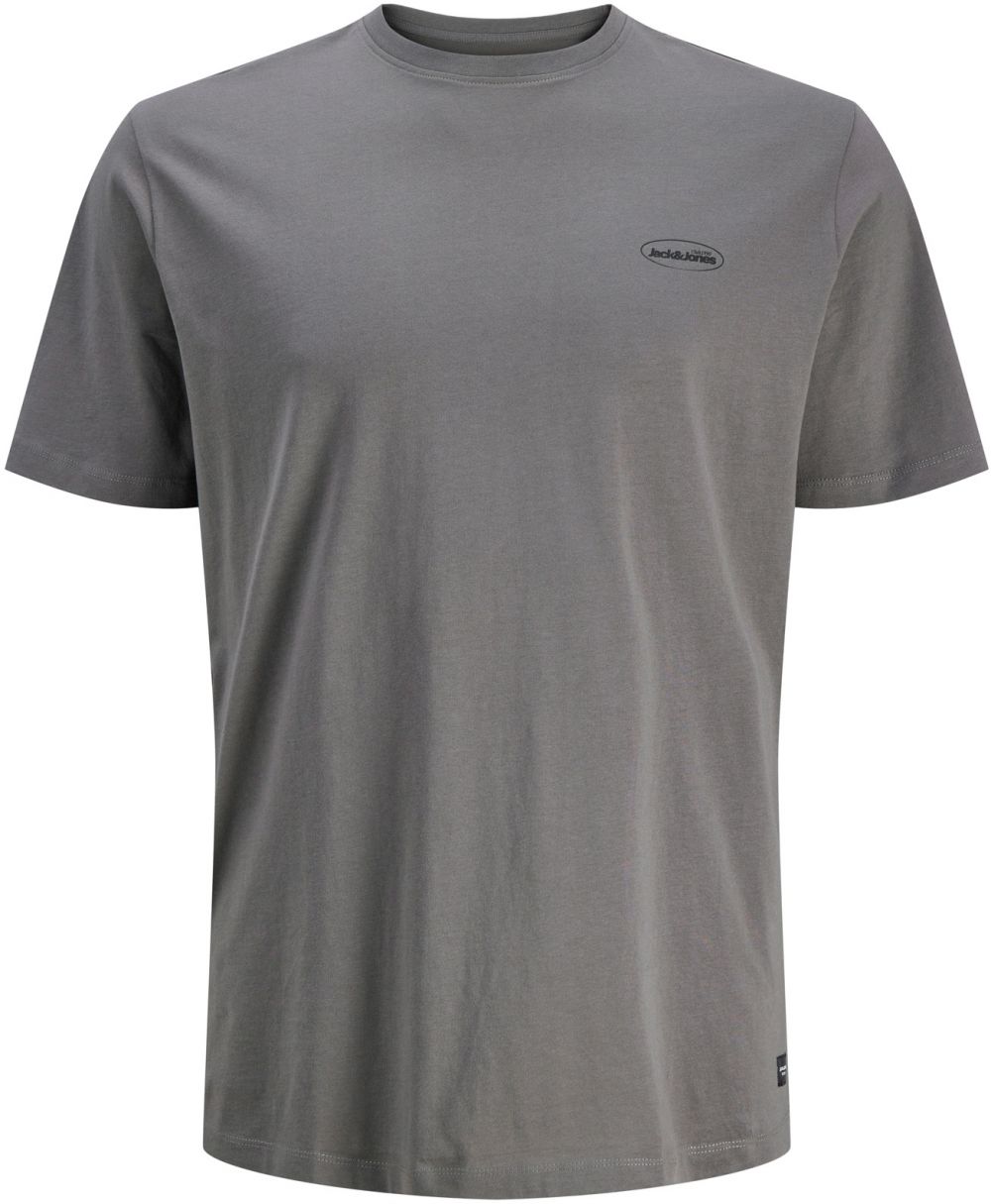 Jack & Jones Plus Tričko 'JJENOA'  sivá / čierna