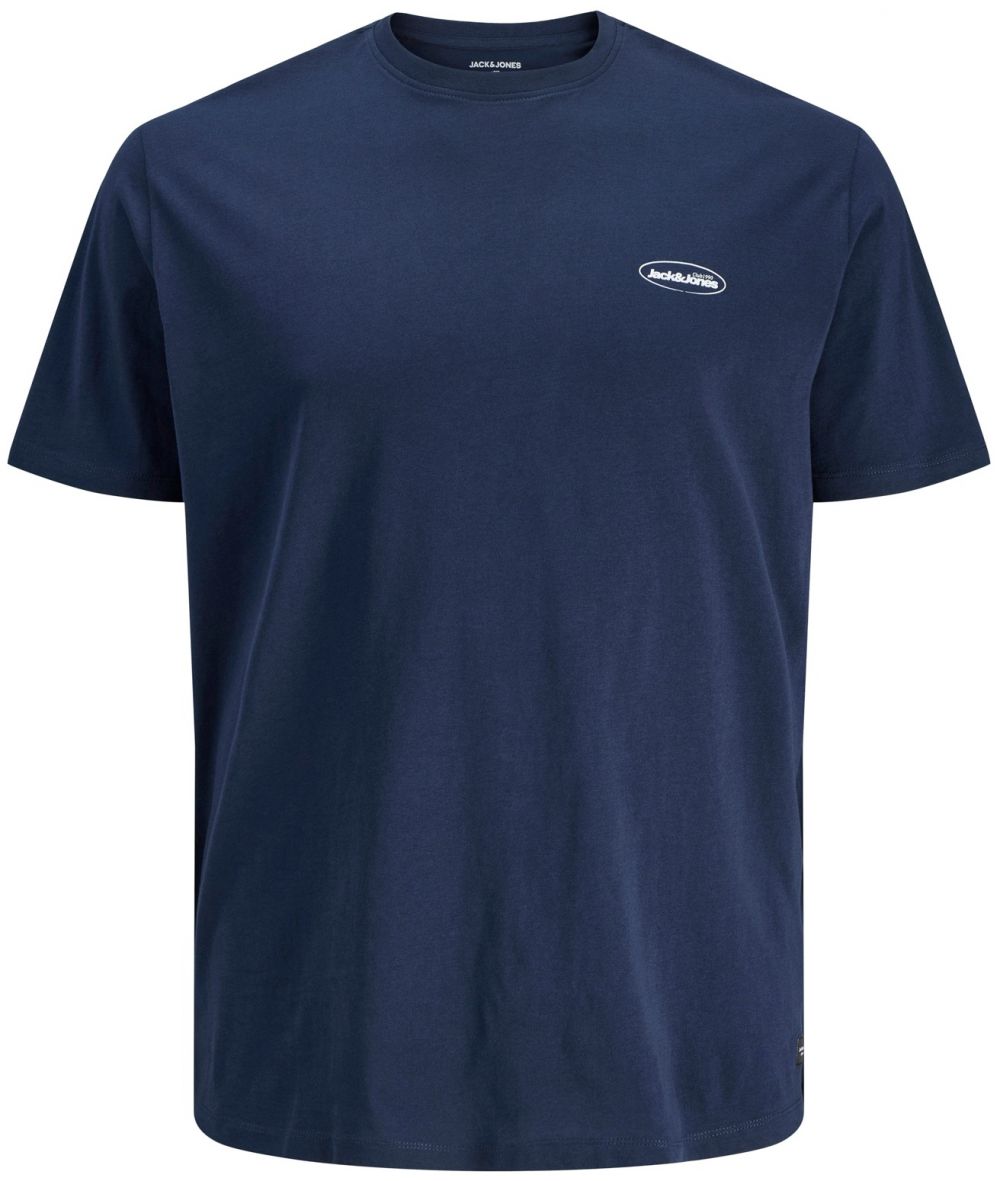 Jack & Jones Plus Tričko 'JJENoa'  námornícka modrá / biela