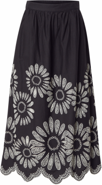 VERO MODA Sukňa 'VMBLAKELY'  čierna / biela