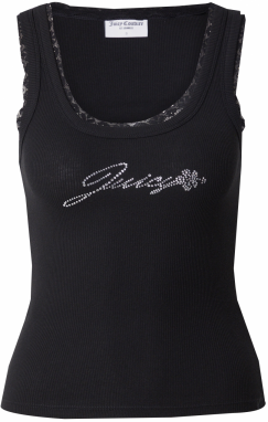 Juicy Couture Top 'HIBISCUS'  čierna / strieborná