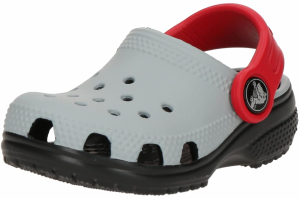 Crocs Otvorená obuv 'Classic'  svetlosivá / jasne červená / čierna
