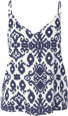 VERO MODA Top 'VMEASY JOY'  námornícka modrá / biela