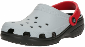 Crocs Otvorená obuv 'Classic'  sivá / červená / čierna