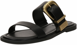 STEVE MADDEN Šľapky  zlatá / čierna