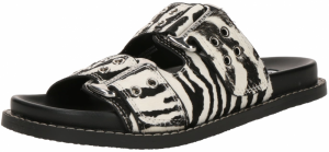 STEVE MADDEN Šľapky 'Agent-L'  čierna / biela
