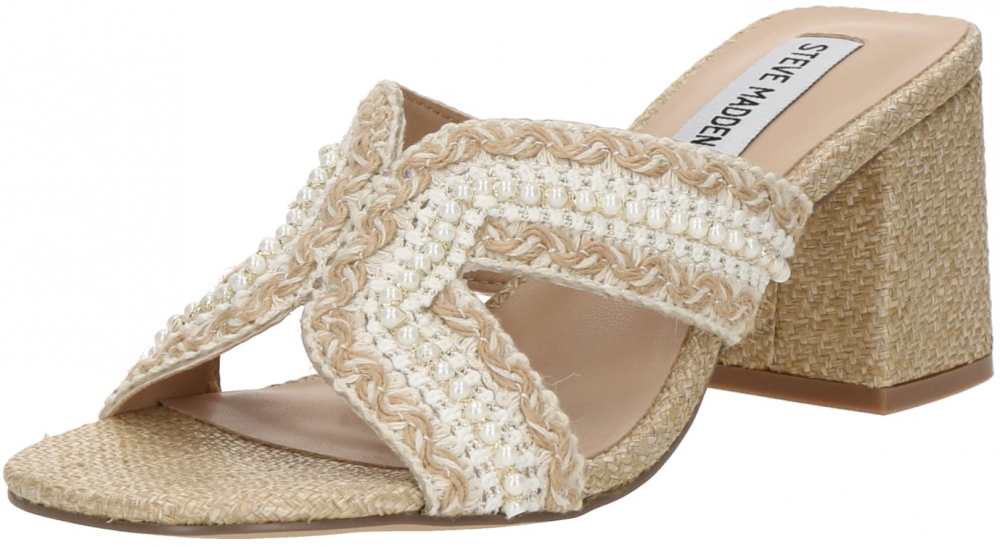 STEVE MADDEN Šľapky 'Dolores'  béžová / biela