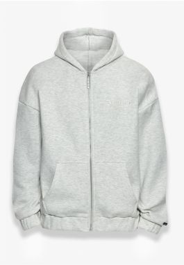 Dropsize Tepláková bunda  svetlosivá