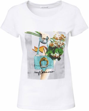 Influencer Tričko  modrá / zelená / orchideová / biela