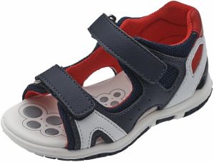 Chicco Otvorená obuv 'Flat'  tmavomodrá / svetlosivá / červená