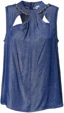 Influencer Blúzka  modrá denim