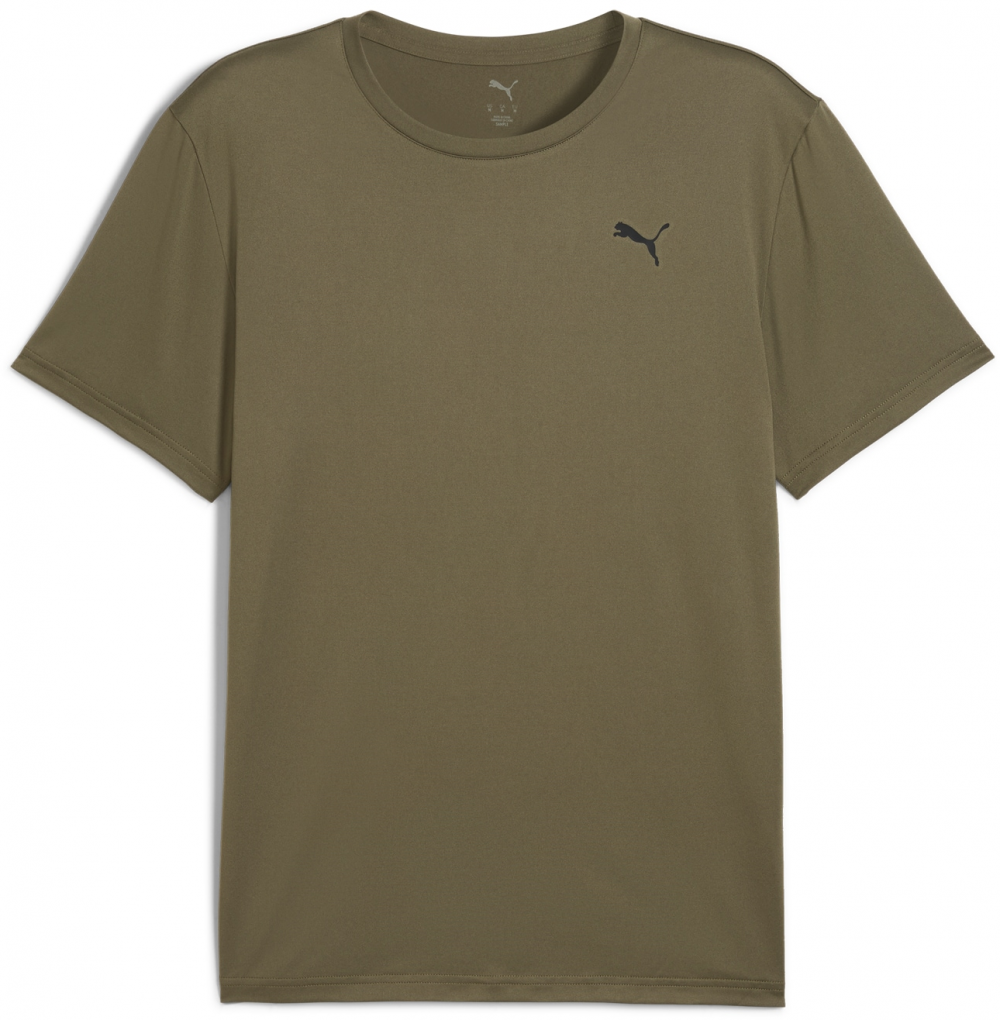 PUMA Funkčné tričko 'Tad Essentials'  zelená / čierna
