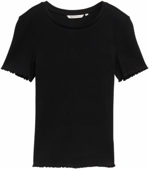 TOM TAILOR DENIM Tričko  čierna