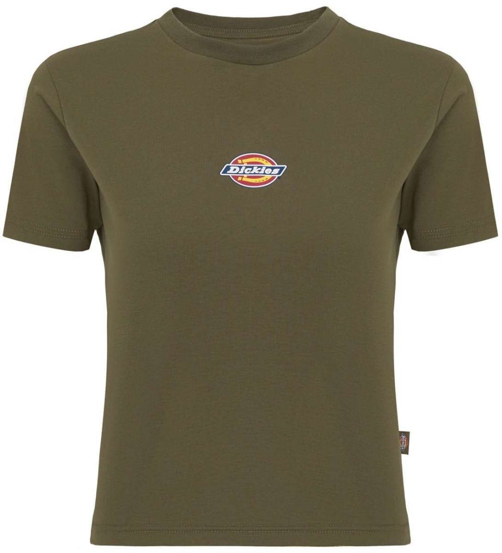 DICKIES Tričko 'MAPLE VALLEY'  olivová