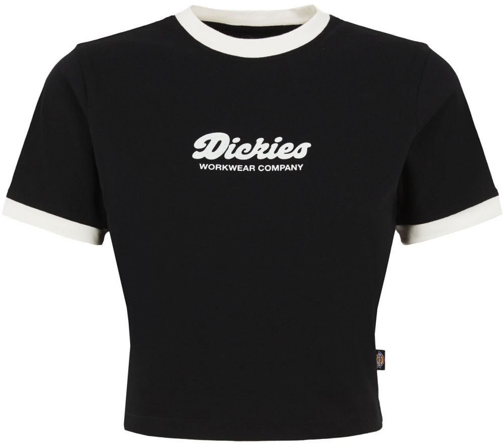 DICKIES Tričko 'LEWISTOWN'  čierna / biela