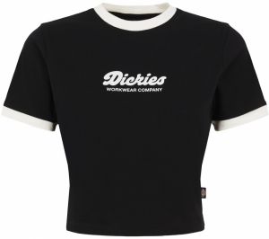DICKIES Tričko 'LEWISTOWN'  čierna / biela