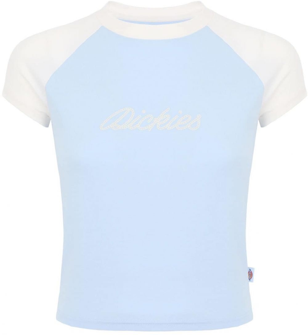 DICKIES Tričko 'DICKIES ROPE'  nebesky modrá / biela