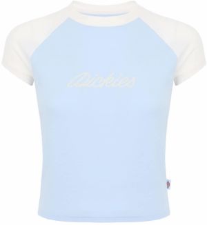 DICKIES Tričko 'DICKIES ROPE'  nebesky modrá / biela