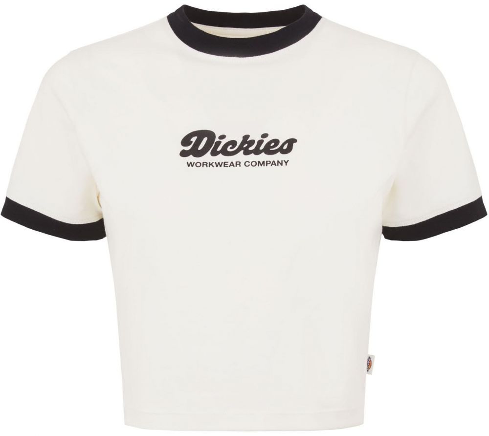 DICKIES Tričko 'LEWISTOWN'  čierna / biela