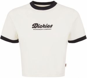 DICKIES Tričko 'LEWISTOWN'  čierna / biela