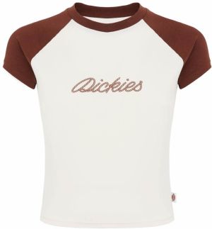 DICKIES Tričko 'DICKIES'  kapučíno / biela