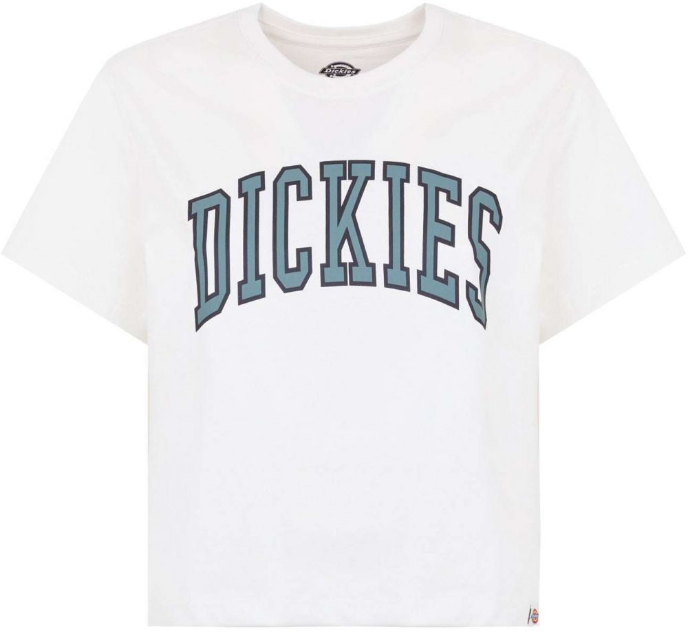DICKIES Tričko 'Aitkin'  smaragdová / čierna / šedobiela