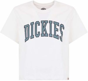 DICKIES Tričko 'Aitkin'  smaragdová / čierna / šedobiela