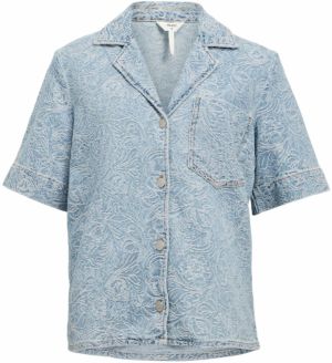 OBJECT Blúzka 'OBJMIRWA'  modrá denim / svetlomodrá