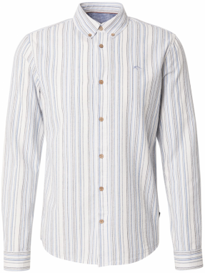 INDICODE JEANS Košeľa 'Niusser'  svetlomodrá / čierna / biela