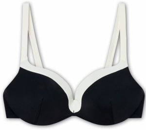 Gisela Bikinový top  čierna / biela