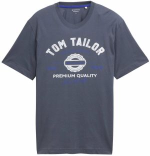 TOM TAILOR Tričko  modrá / grafitová / biela