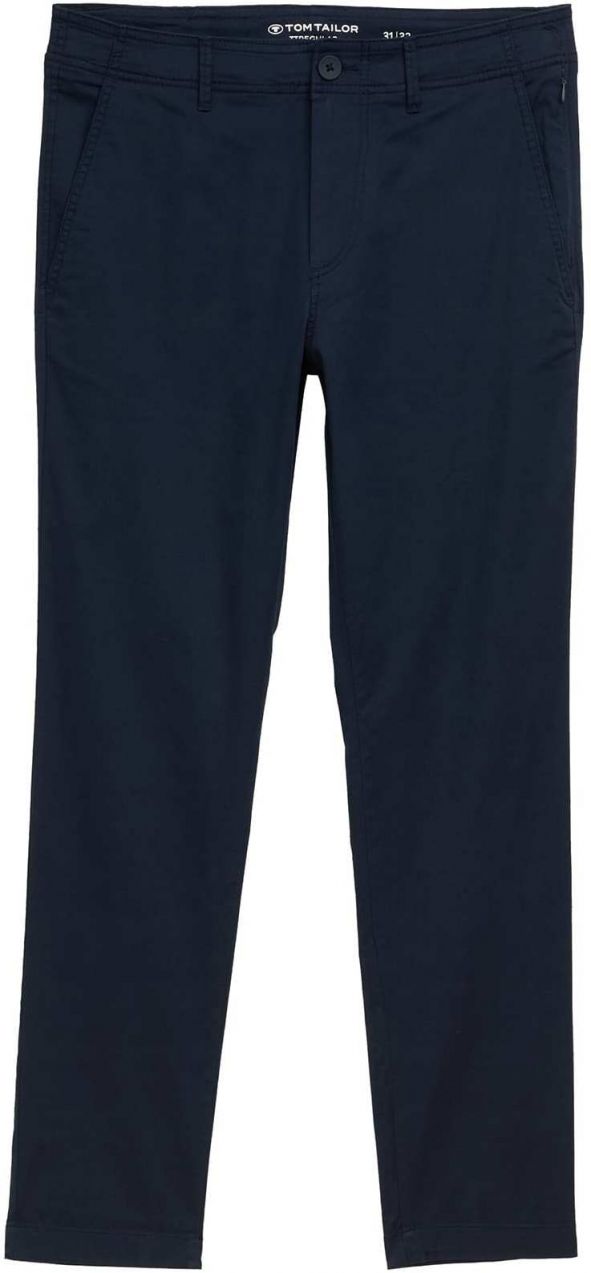 TOM TAILOR Chino nohavice  tmavomodrá