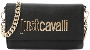 Just Cavalli Listová kabelka  čierna