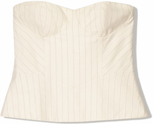 Bershka Top  béžová / sivá