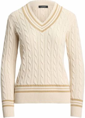 Lauren Ralph Lauren Sveter  zlatá / biela