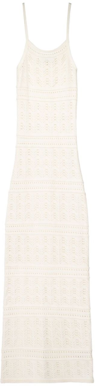 Bershka Pletené šaty  biela