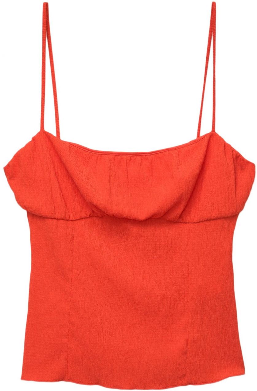 Pull&Bear Top  tmavooranžová