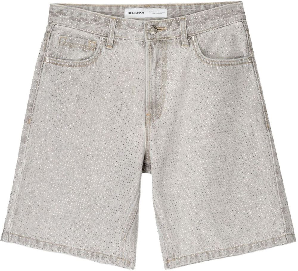 Bershka Džínsy  sivý denim