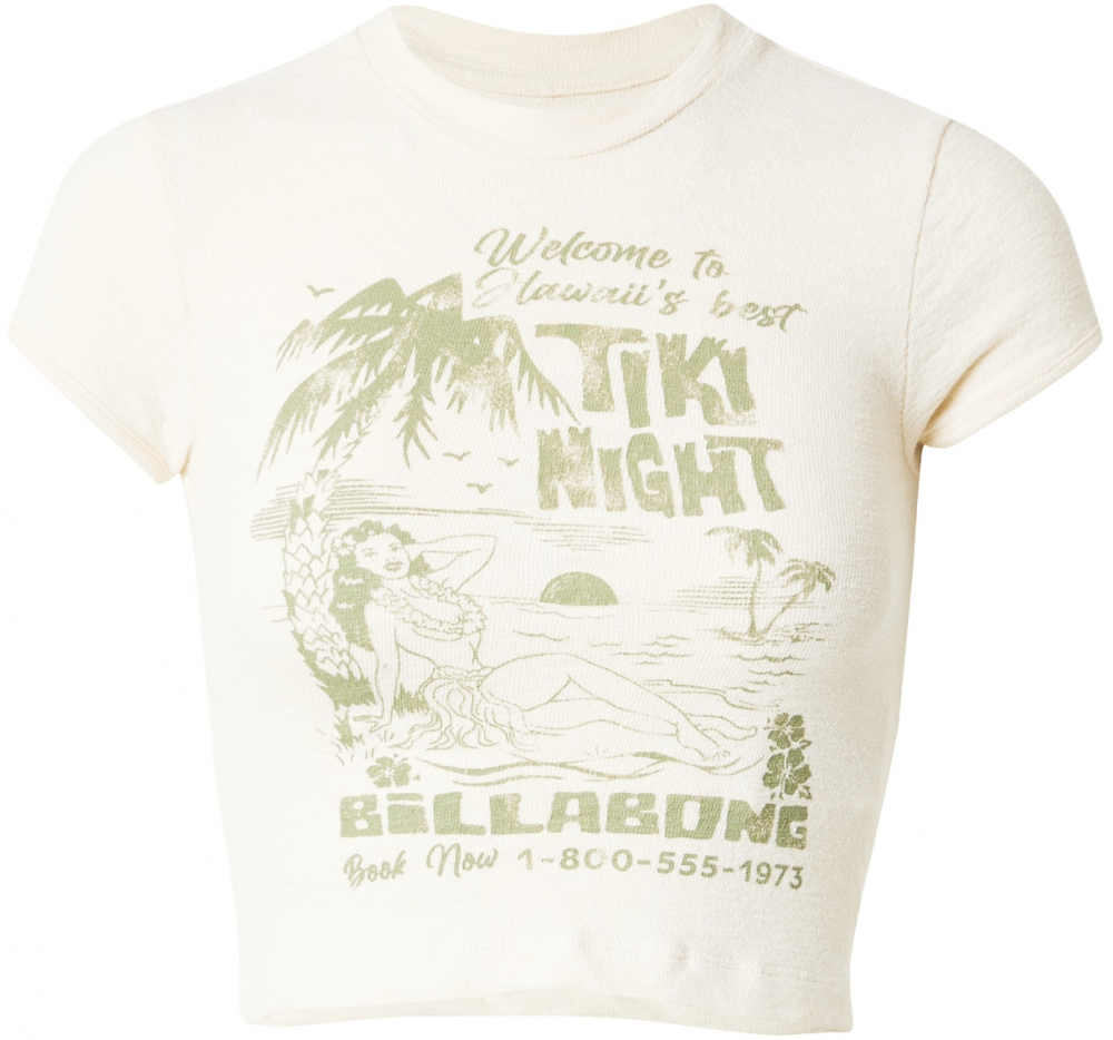 BILLABONG Tričko 'BABY'  svetlobéžová / kiwi
