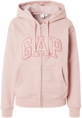 GAP Tepláková bunda 'HERITAGE'  ružová / rosé / biela