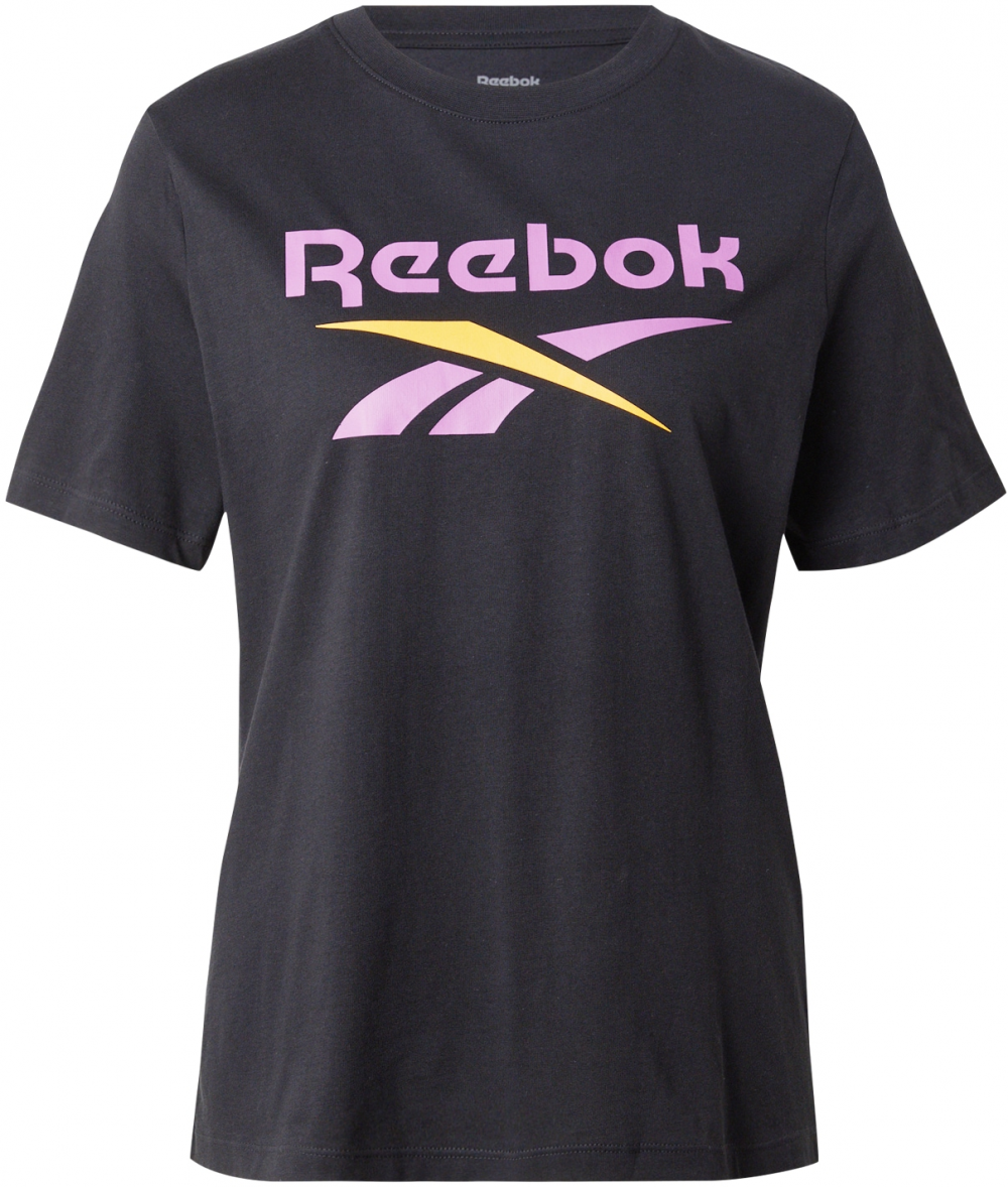 Reebok Funkčné tričko 'IDENTITY'  žltá / fialová / čierna