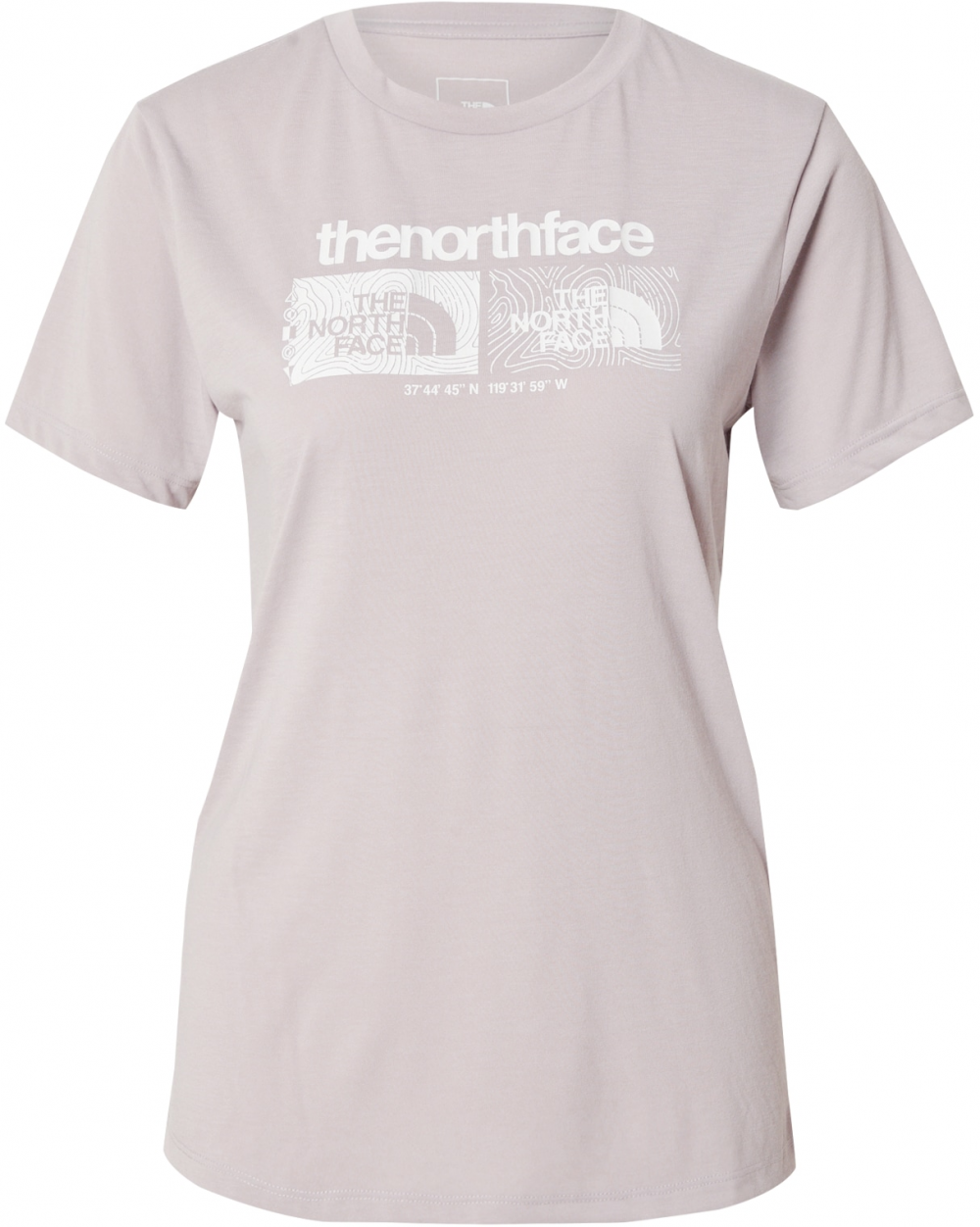 THE NORTH FACE Funkčné tričko 'FOUNDATION'  sivobéžová / biela